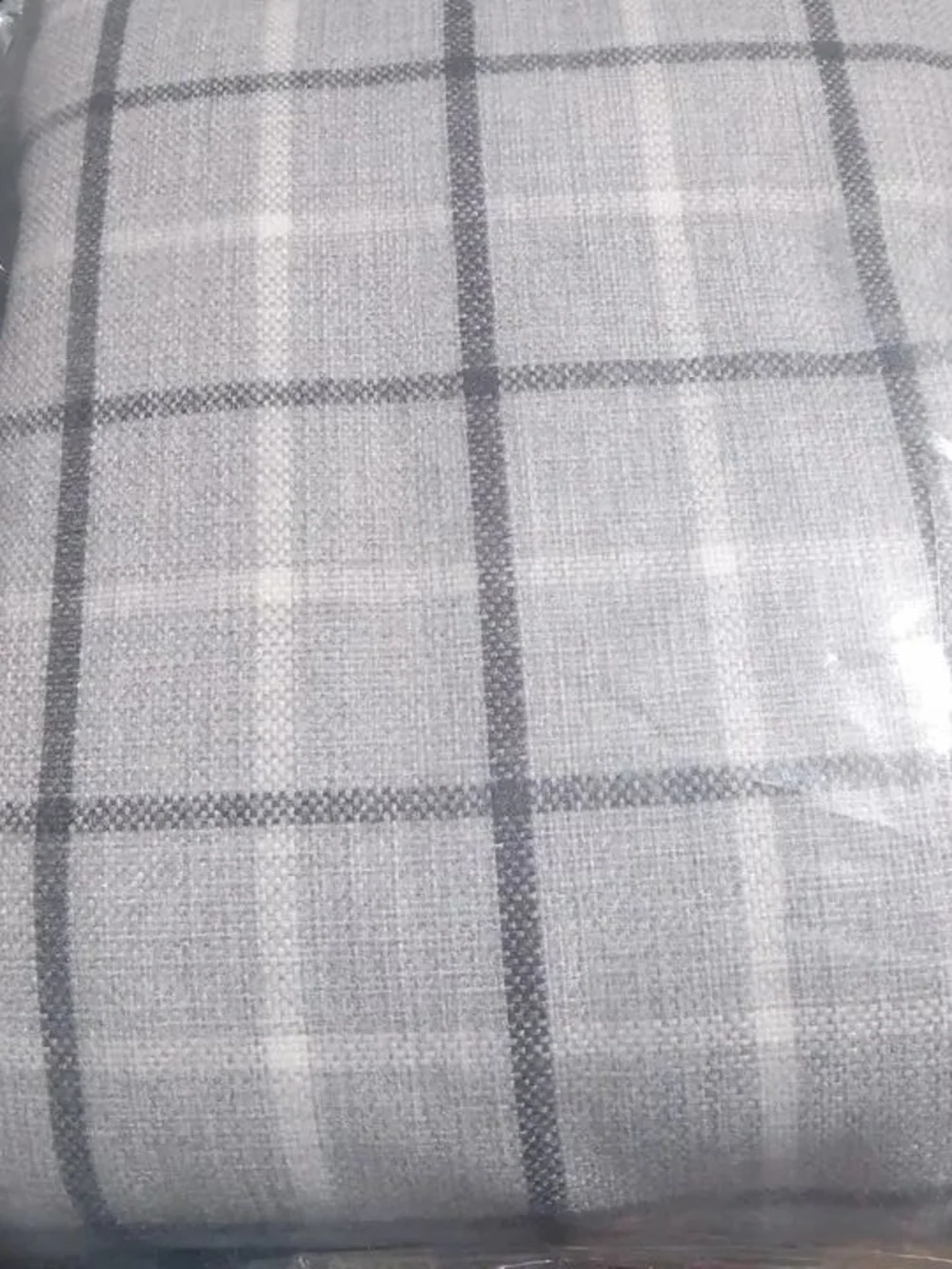 Madison Park 50x84 Grey Plaid Window Panel